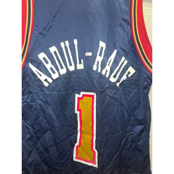 Vintage Mahmoud Abdul Rauf Jersey Demver Nuggets Champion NBA 36 Small - Picture 9 of 12